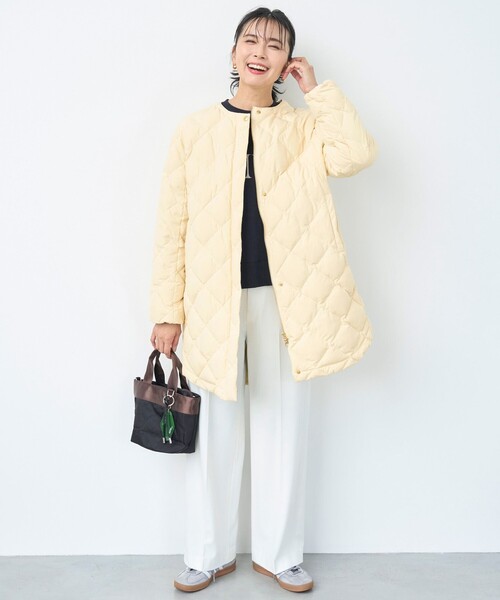 「UNFILO」 スラックス LARGE ホワイト レディース_画像2