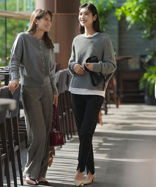 「UNFILO」 スラックス LARGE ホワイト レディース_画像3