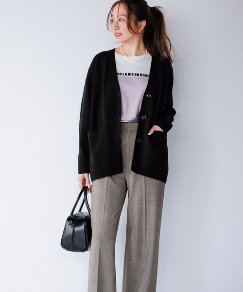 「UNFILO」 スラックス LARGE ホワイト レディース_画像5