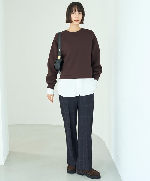 「UNFILO」 スラックス LARGE ホワイト レディース_画像9