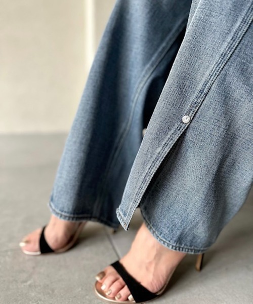 「DOUBLE STANDARD CLOTHING」 デニムパンツ 36 ブルー レディースの画像