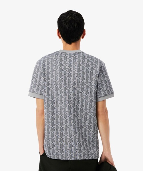 LACOSTE（ラコステ） tシャツ モノグラムジャカードTシャツ メンズ
