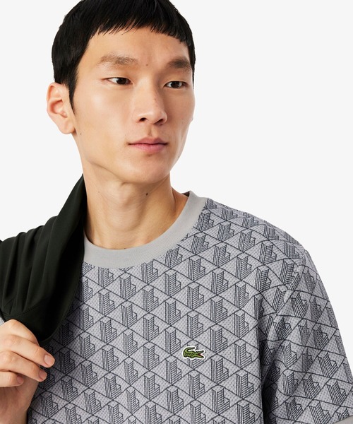 LACOSTE（ラコステ） tシャツ モノグラムジャカードTシャツ メンズ