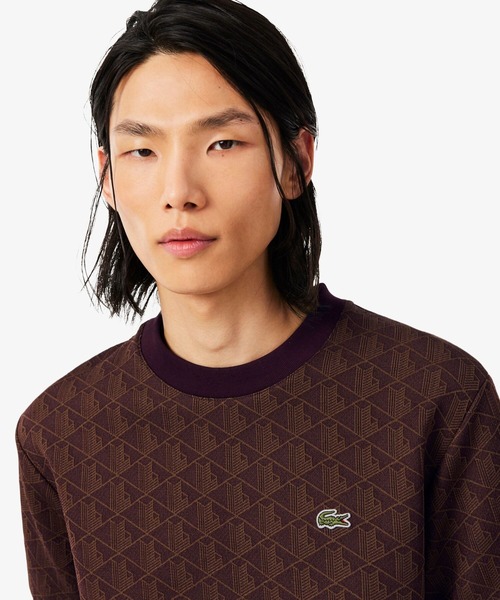 LACOSTE（ラコステ） tシャツ モノグラムジャカードTシャツ メンズ