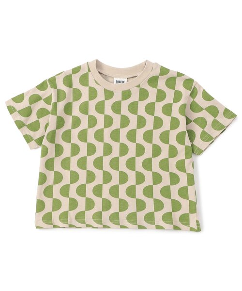 BREEZE（ブリーズ） tシャツ 「リンク/WEB限定」レトロ総柄半袖Tシャツ
