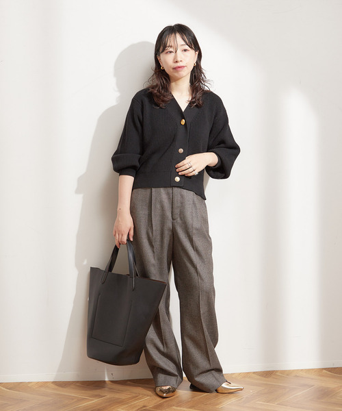 「journal standard L'essage」 ニットカーディガン - ブラック レディース_画像4