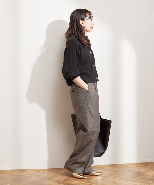 「journal standard L'essage」 ニットカーディガン - ブラック レディース_画像5