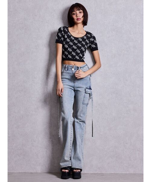 GYDA（ジェイダ） tシャツ GG jacquardラメニットトップス レディース