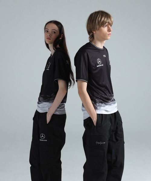 26ss 新品 Y-3 ワイスリー Y-3 Mercedes ジャージTシャツ Y-3 tシャツ MERCEDES - AMG PETRONAS FORMULA 1 TEAM MECHANICS SHORT