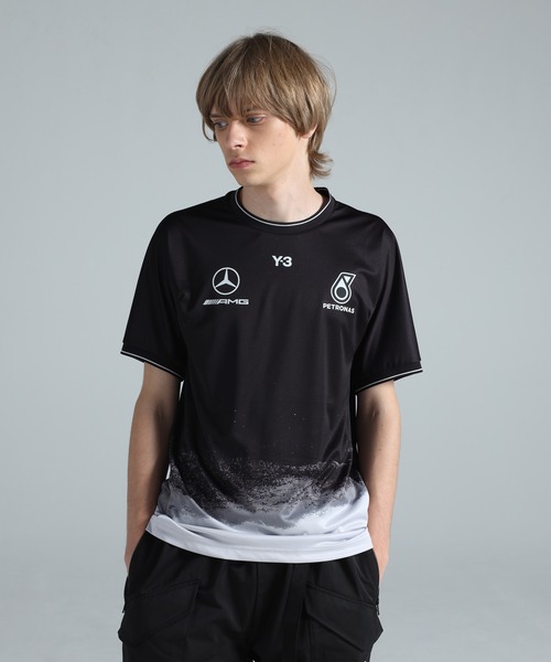 Y-3 tシャツ MERCEDES - AMG PETRONAS FORMULA 1 TEAM MECHANICS SHORT