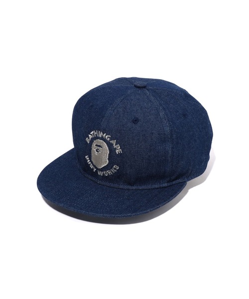A BATHING APE（アベイシングエイプ） キャップ FREE インディゴブルー