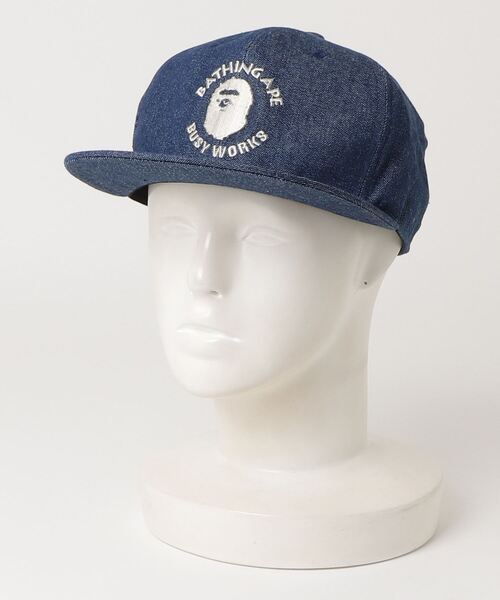 A BATHING APE キャップ ブルー系 A BATHING APE（アベイシングエイプ） キャップ FREE インディゴブルー