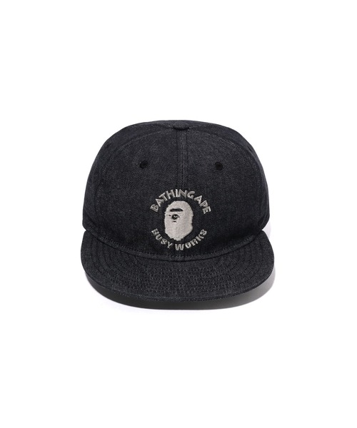 A BATHING APE（アベイシングエイプ） キャップ FREE インディゴブルー
