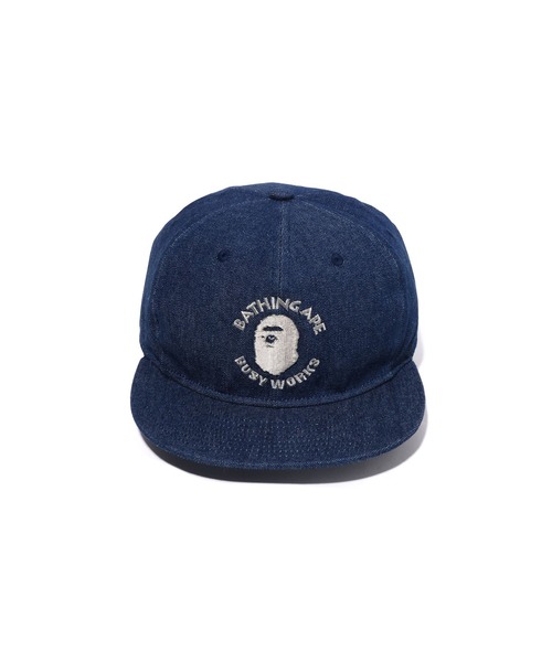 A BATHING APE（アベイシングエイプ） キャップ FREE インディゴブルー