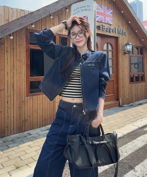 Aelina セットアップ デニムセットアップ レディース : ZOZOTOWN Yahoo