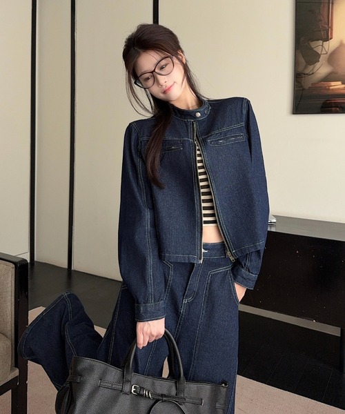 Aelina セットアップ デニムセットアップ レディース : ZOZOTOWN Yahoo