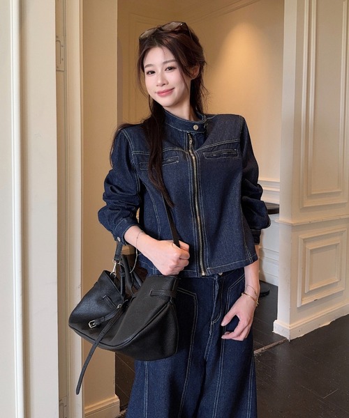 Aelina セットアップ デニムセットアップ レディース : ZOZOTOWN Yahoo