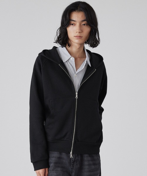 「LUENNA」 ジップアップパーカー M グレー メンズ_画像6