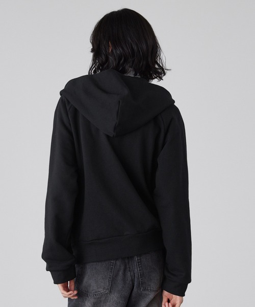 「LUENNA」 ジップアップパーカー M グレー メンズ_画像9