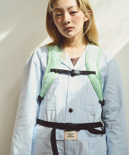 common gull products. オールインワン 白緑のジャンプスーツ