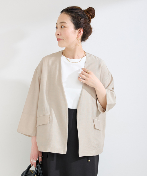 B.C STOCK（ベーセーストック） ジャケット ノーカラージャケット