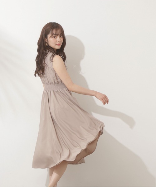 「PROPORTION BODY DRESSING」 ノースリーブワンピース MEDIUM グリーン レディース_画像5