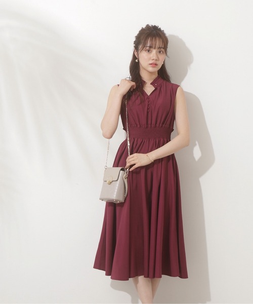 「PROPORTION BODY DRESSING」 ノースリーブワンピース MEDIUM グリーン レディース_画像9