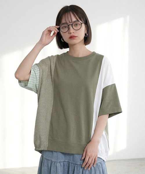 CRB tシャツ 異素材切替トップス レディース : ZOZOTOWN Yahoo!店