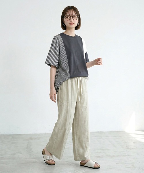 CRB tシャツ 異素材切替トップス レディース : ZOZOTOWN Yahoo!店
