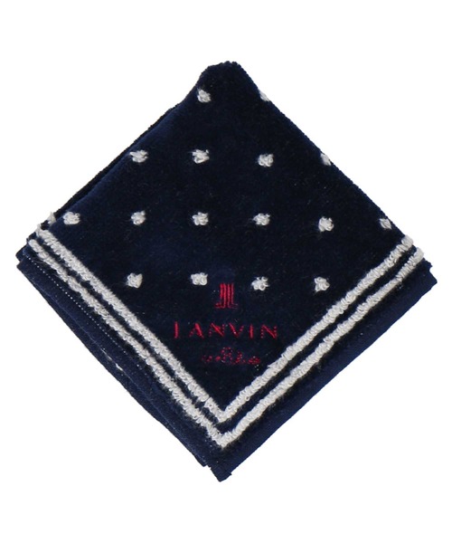 LANVIN en Bleu ハンカチ タオルハンカチ ミニサイズ レディース