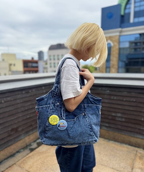 SNOOPY×OLD BETTY'S トートバッグ スヌーピー「SNOOPY」Denim Remake