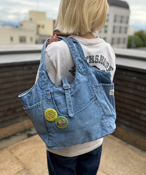 SNOOPY×OLD BETTY'S トートバッグ スヌーピー「SNOOPY」Denim Remake