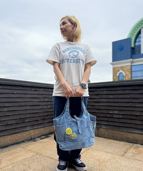 SNOOPY×OLD BETTY'S トートバッグ スヌーピー「SNOOPY」Denim Remake