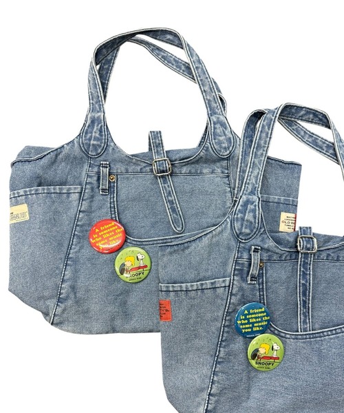 SNOOPY×OLD BETTY'S トートバッグ スヌーピー「SNOOPY」Denim Remake