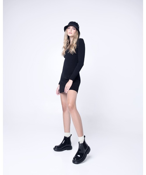 「melissa」 レインブーツ 38 ブラック レディース_画像5