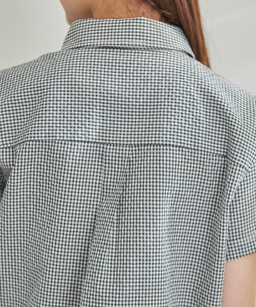 「Arnold Palmer」 半袖シャツ M ブラック系その他 レディース_画像6