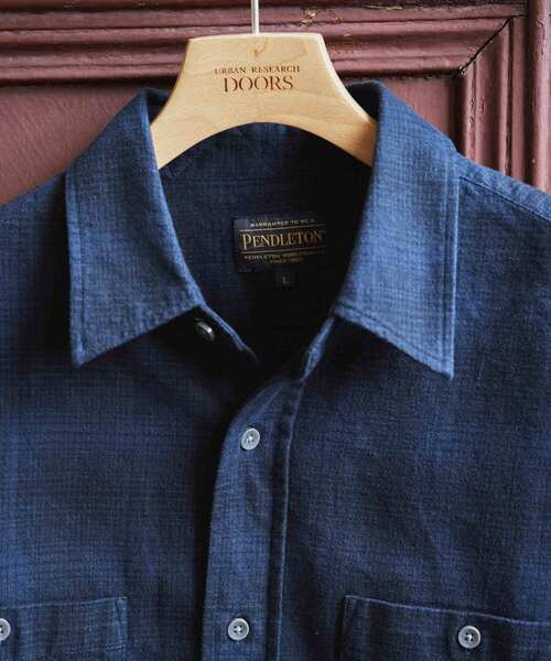 「PENDLETON」 長袖シャツ MEDIUM ブルー メンズ_画像4