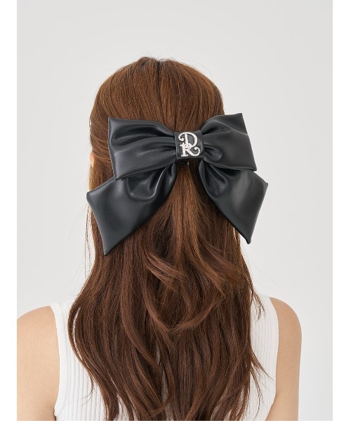 ダーリッチ ヘアピン Darich（ダーリッチ） ヘアクリップ DRビジューリボンバレッタ