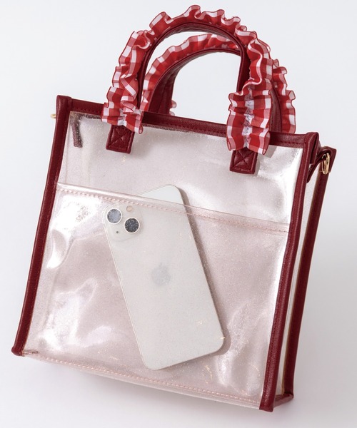 レッスンバッグ 小さめ クリア 2wayクリアショルダーバッグ「リトルツインスターズ/ハローキティ」 キッズ 子供 女の子 | panpantutu | 18