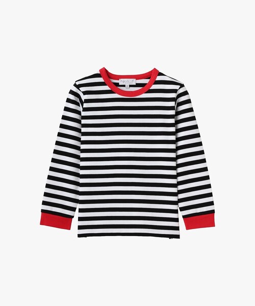 agnes b.（アニエスベー） tシャツ キッズ ボーダー コットン 長袖 T