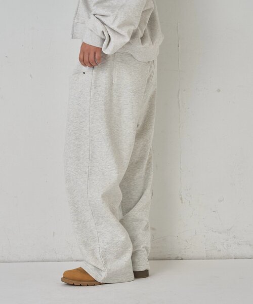 「WHO'S WHO gallery」 スウェットパンツ MEDIUM グレー レディース_画像4