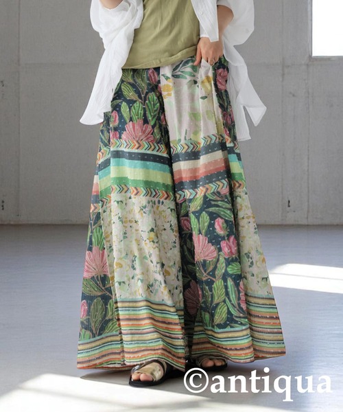 「antiqua」 イージーパンツ ONESIZE ピンク レディース_画像8