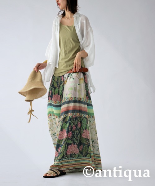 「antiqua」 イージーパンツ ONESIZE ピンク レディース_画像9