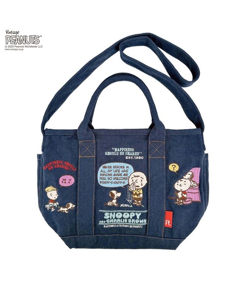 「Vintage PEANUTS」 2WAYバッグ「ROOTOTEコラボ」 FREE サックスブルー レディース_画像2