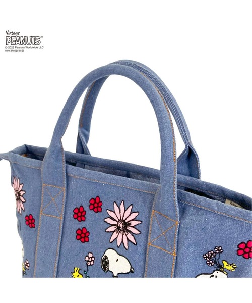 「Vintage PEANUTS」 2WAYバッグ「ROOTOTEコラボ」 FREE サックスブルー レディース_画像7