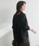 ブラウス シャツ Vネックドロストシャツ(秋服...の詳細画像3