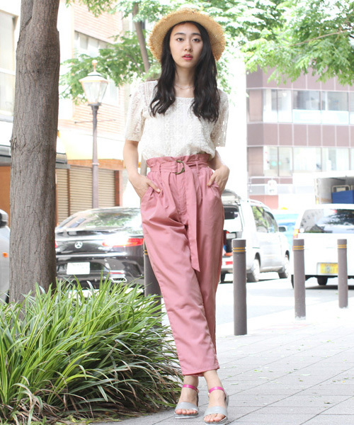 ピンク パンツ 通販 Paypayモール ベルト付ハイウエストテーパードパンツ Zozotown Paypayモール店 けた ピンク パンツ 通販 Paypayモール ベルト付ハイウエストテーパードパンツ Zozotown Paypayモール店 けた