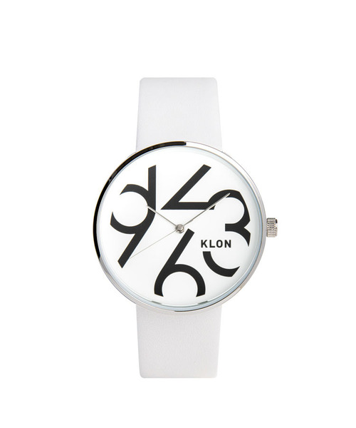 腕時計 KLON QUARTER TIME WHITE 40mm