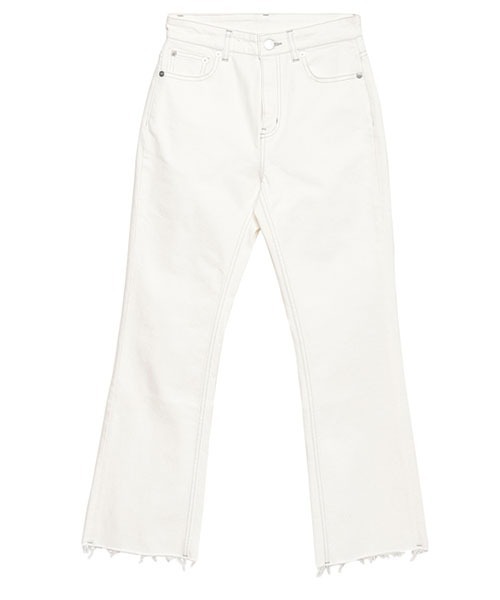 anuans（アニュアンス） パンツ デニム ジーンズ セミフレアカットオフ