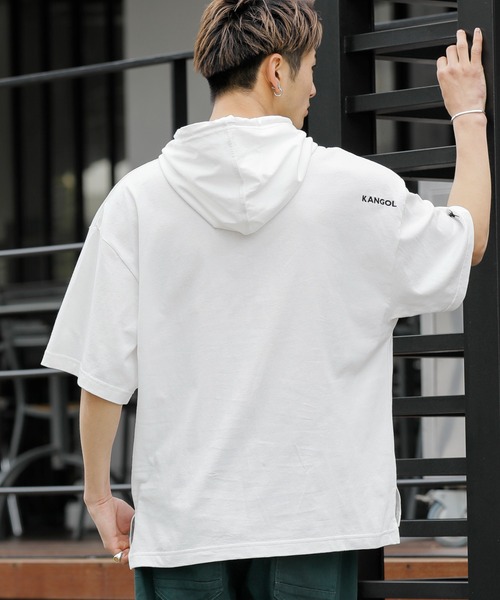 KANGOL パーカー × A.S.M コラボ 16/- USAコットン オーバー